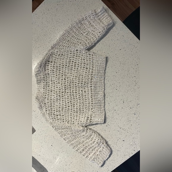 Brunello Cucinelli V neck Sequined knit Crop Top - Picture 8 of 14